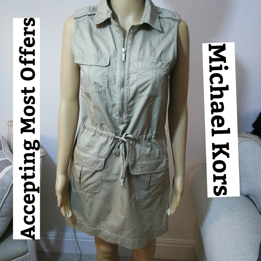 Michael Kors Tan khaki Dress Sz‎ PM